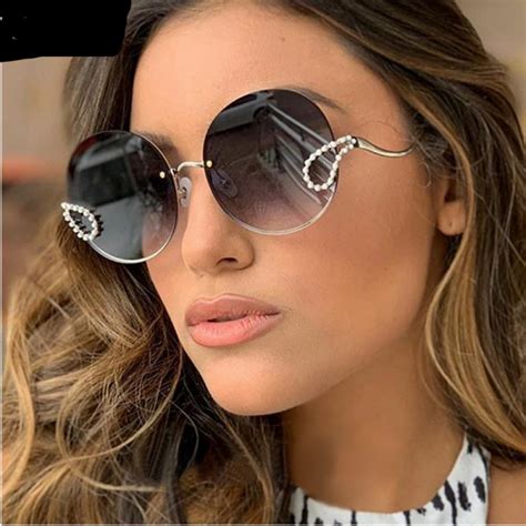 designer round sunglasses|round designer sunglasses for women.